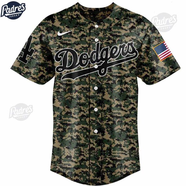 Los Angeles Dodgers Baseball Jersey Outfit Veteran Day 2024 2