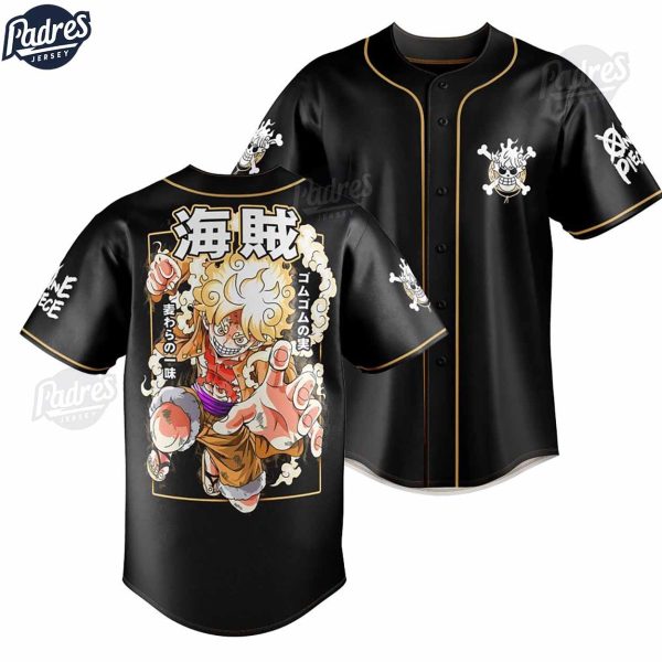 Luffy Gear 5 Manga Baseball Jersey Outfit One Piece 2