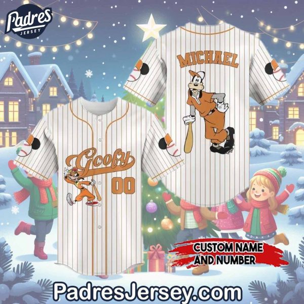 Merry Christmas Disney Goofy Baseball Jersey Outfit 1