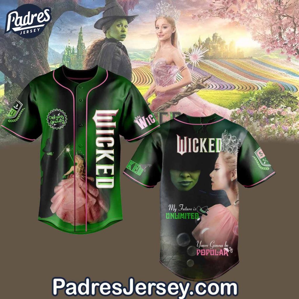 Movie Wicked Musical Fantasy Baseball Jersey Outfit