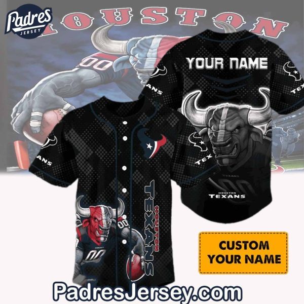 NFL Houston Texans Custom Baseball Jersey Outfit 1