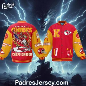 NFL Kansas City Chiefs Kingdom Baseball Jacket Style 1