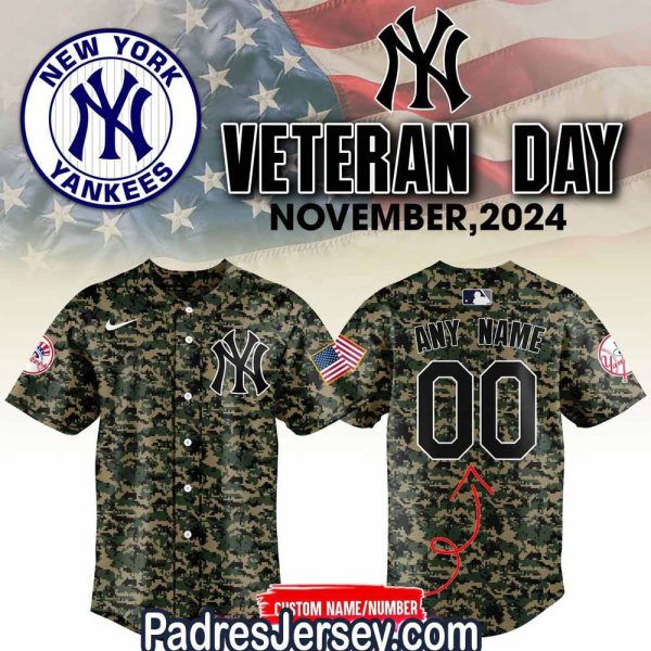 New York Yankees Baseball Jersey Outfit Veteran Day 2024 1