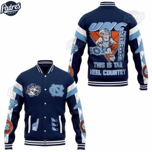 North Carolina Tar Heels UNC Basketball Baseball Jacket 1