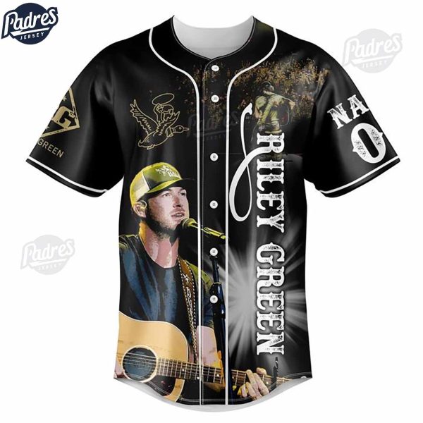 Riley Green Damn Country Music Tour Baseball Jersey Outfit 3