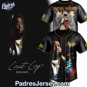 Rod Wave Last Lap Tour Baseball Jersey Outfit 1