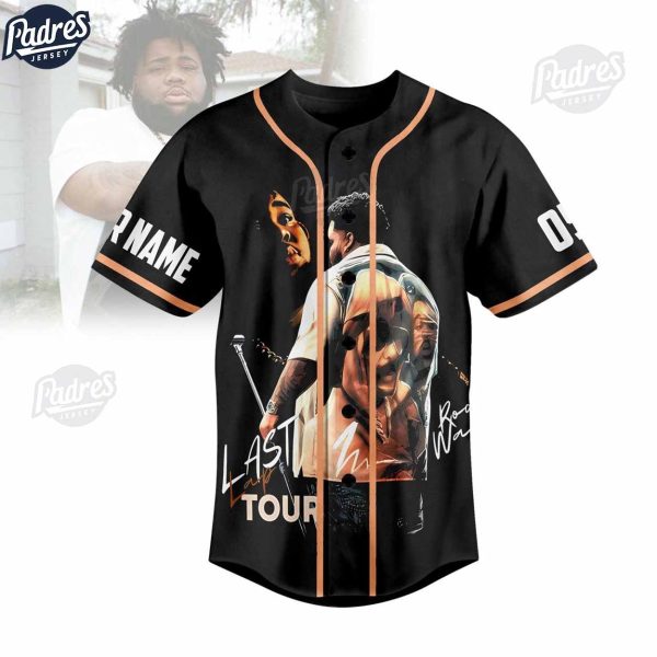 Rod Wave Last Lap Tour Baseball Jersey Outfit Custom Name 2