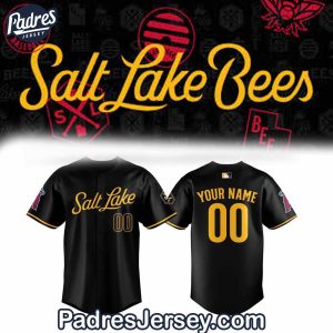 Salt Lake Bees Custom Baseball Jersey Outfit 1