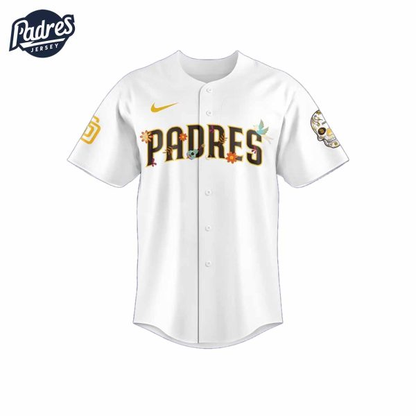 San Diego Padres Dia De Los Muertos Baseball Jersey With MLB 2