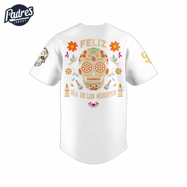 San Diego Padres Dia De Los Muertos Baseball Jersey With MLB 3