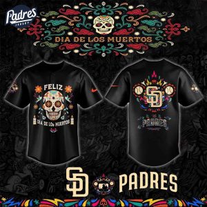 San Diego Padres X Dia De Los Muertos Baseball Jersey Style