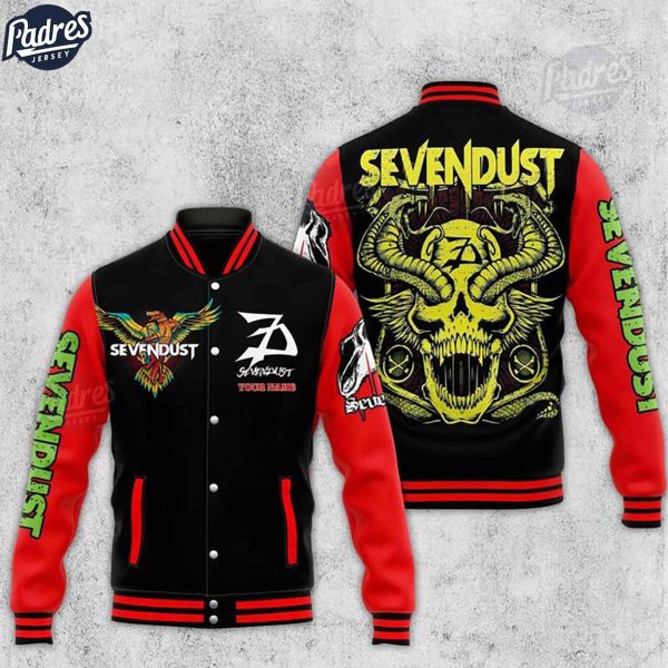 Sevendust Rock Band Baseball Jacket Custom Name 2