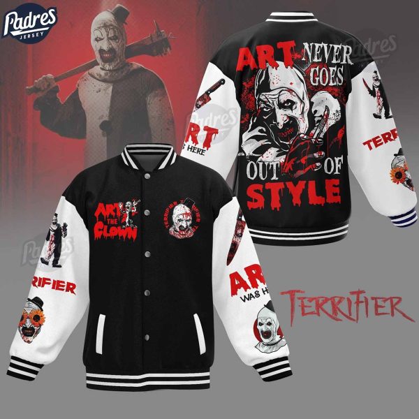 Terrifier 3 Art The Clown Baseball Jacket 2