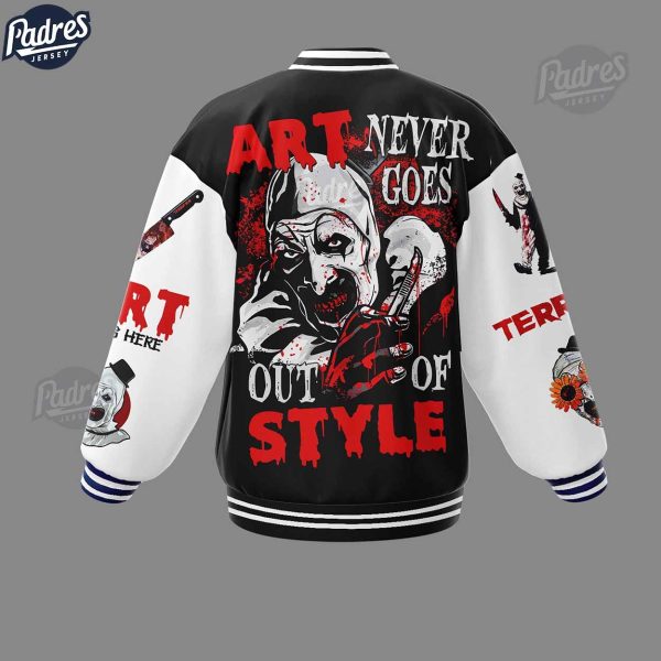 Terrifier 3 Art The Clown Baseball Jacket 4