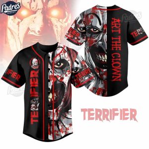 Terrifier Art The Clown Baseball Jersey For Adults 1