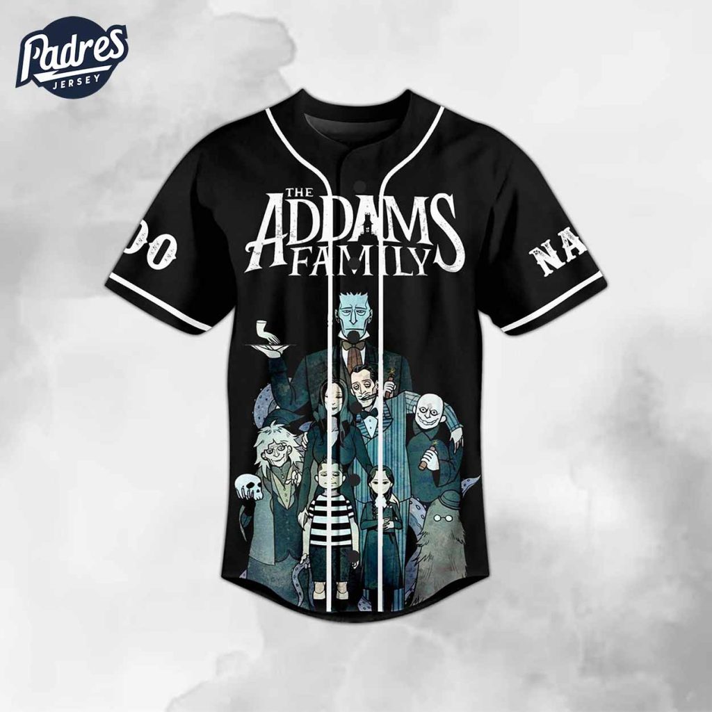 The Addams Family Tombstones Factory Custom Baseball Jersey