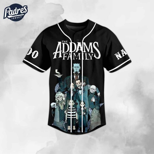 The Addams Family Tombstones Factory Custom Baseball Jersey 1 1