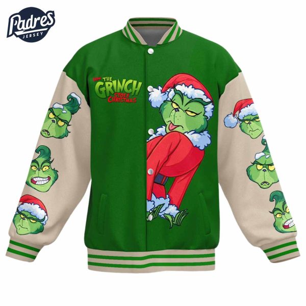 The Grinch Stole Christmas 2024 Baseball Jacket Style 4