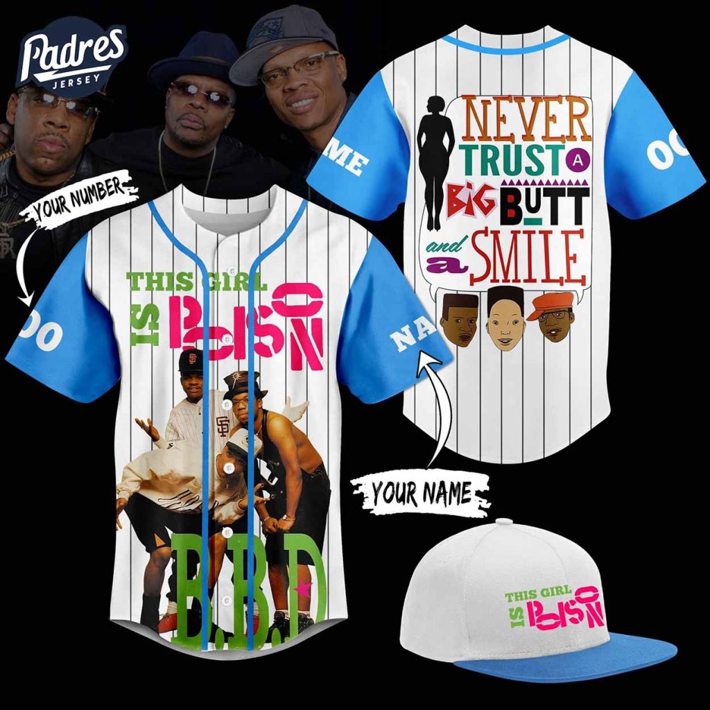 This Girl Is Poison BBD Never Trust A Big But And A Smile Custom Baseball Jersey