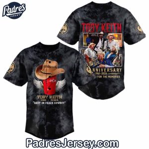 Toby Keith 1961-2024 Baseball Jersey Outfit