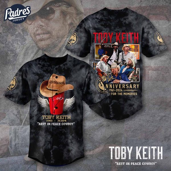 Toby Keith 1961 2024 Baseball Jersey Outfit 2