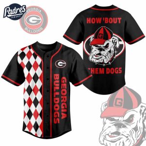 University Of Georgia Bulldogs Baseball Jersey 1 1