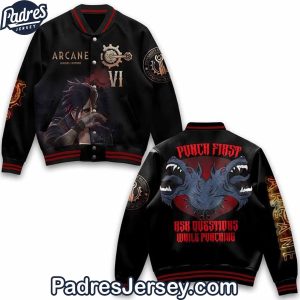 Arcane League of Legends Vi Baseball Jacket Outfit 1