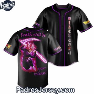 Black Rose Goku Death Will Be Baseball Jersey Outfit 1