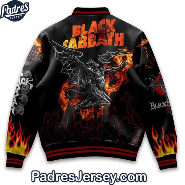 Black Sabbath Hellfire Baseball Jacket Outfit 3