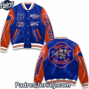 Boise State Broncos Football Baseball Jacket Outfit 1