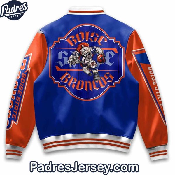 Boise State Broncos Football Baseball Jacket Outfit 3