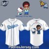 Bruno Mars With Hello Kitty Los Angeles Dodgers Baseball Jersey Outfit