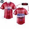 Buffalo Bills AFC EAST CHAMPIONS Red Baseball Jersey Outfit 2