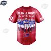 Buffalo Bills AFC EAST CHAMPIONS Red Baseball Jersey Outfit 4