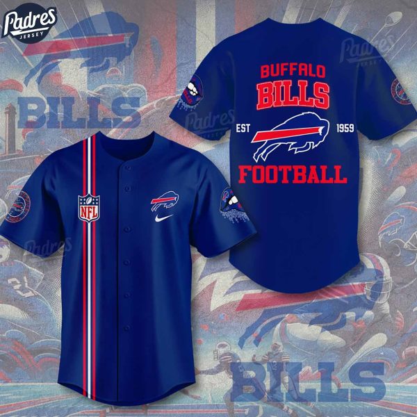 Buffalo Bills Football Baseball Jersey Outfit 1