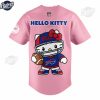 Buffalo Bills Hello Kitty Pink Baseball Jersey Outfit 3