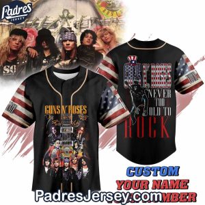 Custom Gun N' Roses American Flag Baseball Jersey Outfit