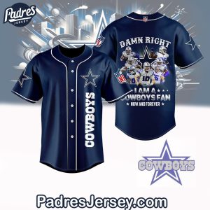 Damn Right Dallas Cowboys Baseball Jersey Outfit 1