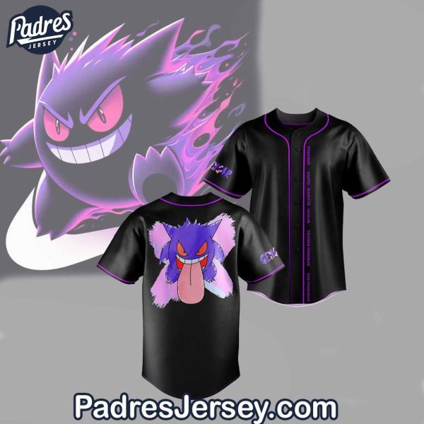 Gengar Ghost Pokemon Baseball Jersey Outfit 1