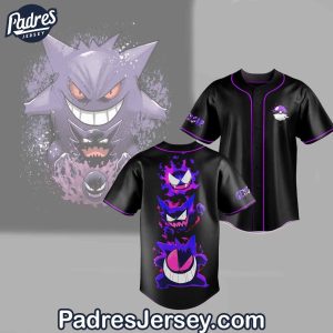 Ghost Skin Gengar Baseball Jersey Outfit 1