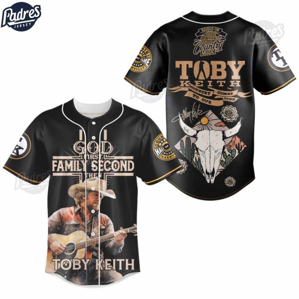 God Family Toby Keith Baseball Jersey Outfit 2