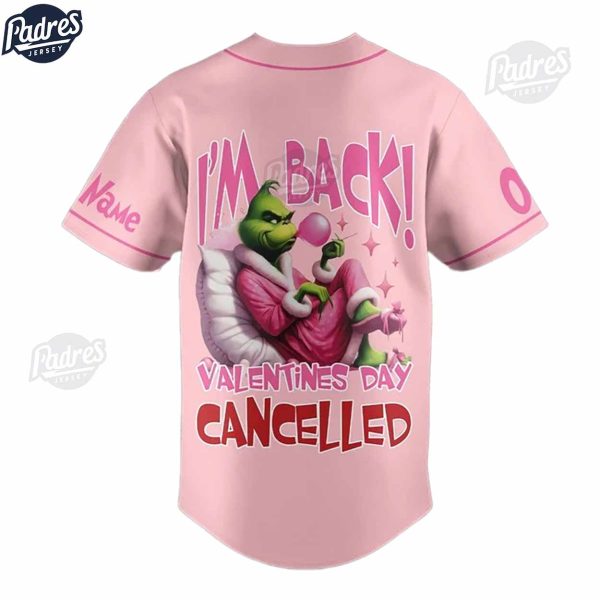 Grinch Valentine Baseball Jersey Outfit 3