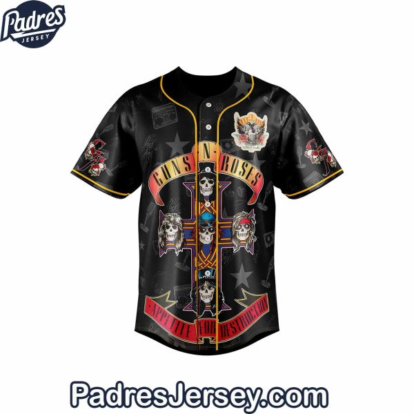 Gun N Roses Appetite for Destruction Baseball Jersey Outfit 2