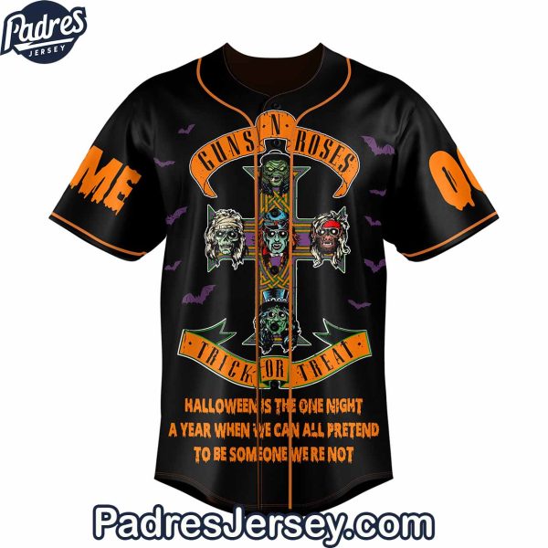 Guns N Roses Trick Or Treat Baseball Jersey Outfit 2