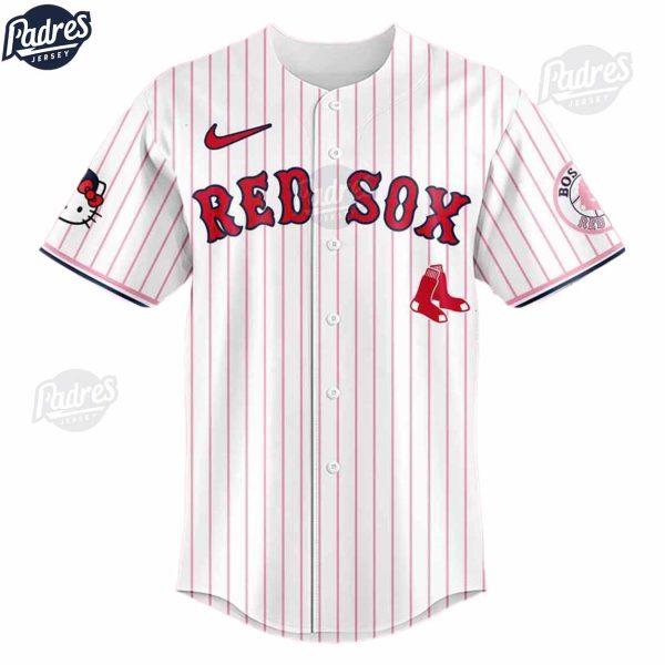 Hello Kitty 2024 Boston Red Sox Baseball Jersey Outfit MLB 2