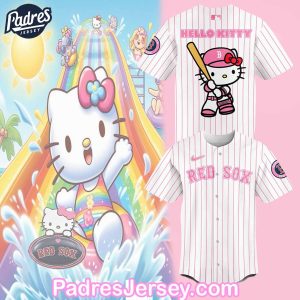 Hello Kitty Boston Red Sox Baseball Jersey Outfit MLB 1