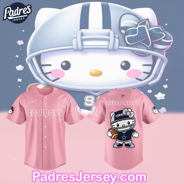 Hello Kitty Dallas cowboys Baseball Jersey Outfit 1