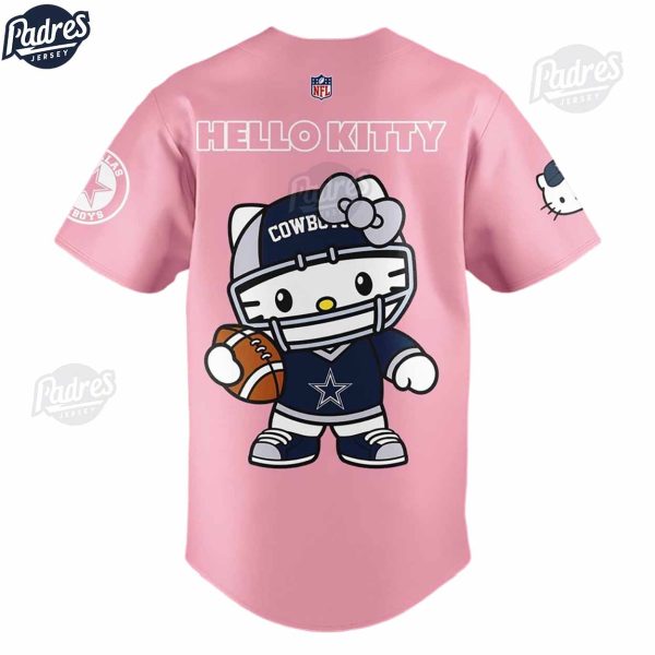 Hello Kitty Dallas cowboys Baseball Jersey Outfit 3