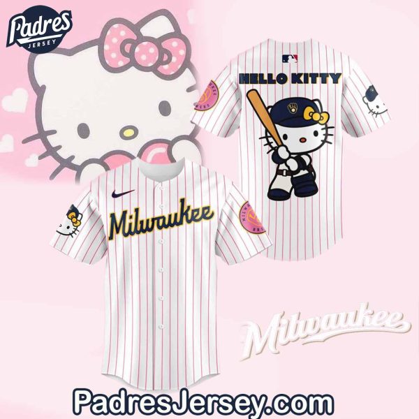 Hello Kitty Milwaukee Brewers Baseball Jersey Outfit