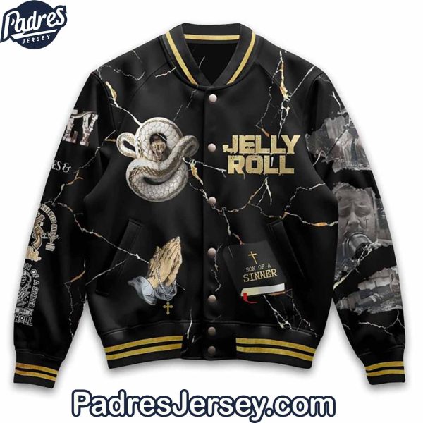 Jelly Roll Beautifully Broken Baseball Jacket Outfit 2 1